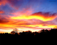 Sonnenaufgang von Görlitz in Richtung Zgorzelec